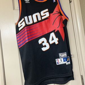 Adidas Black Suns Jersey with Red and Orange Accents Charles Barkley #34